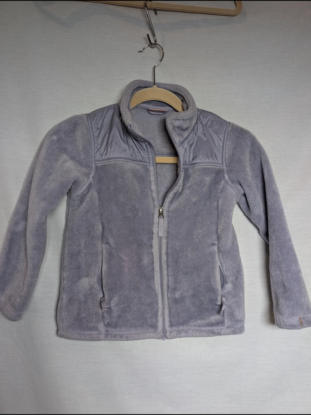 32 Degrees Girls' Lavender Plush Puffer Jacket